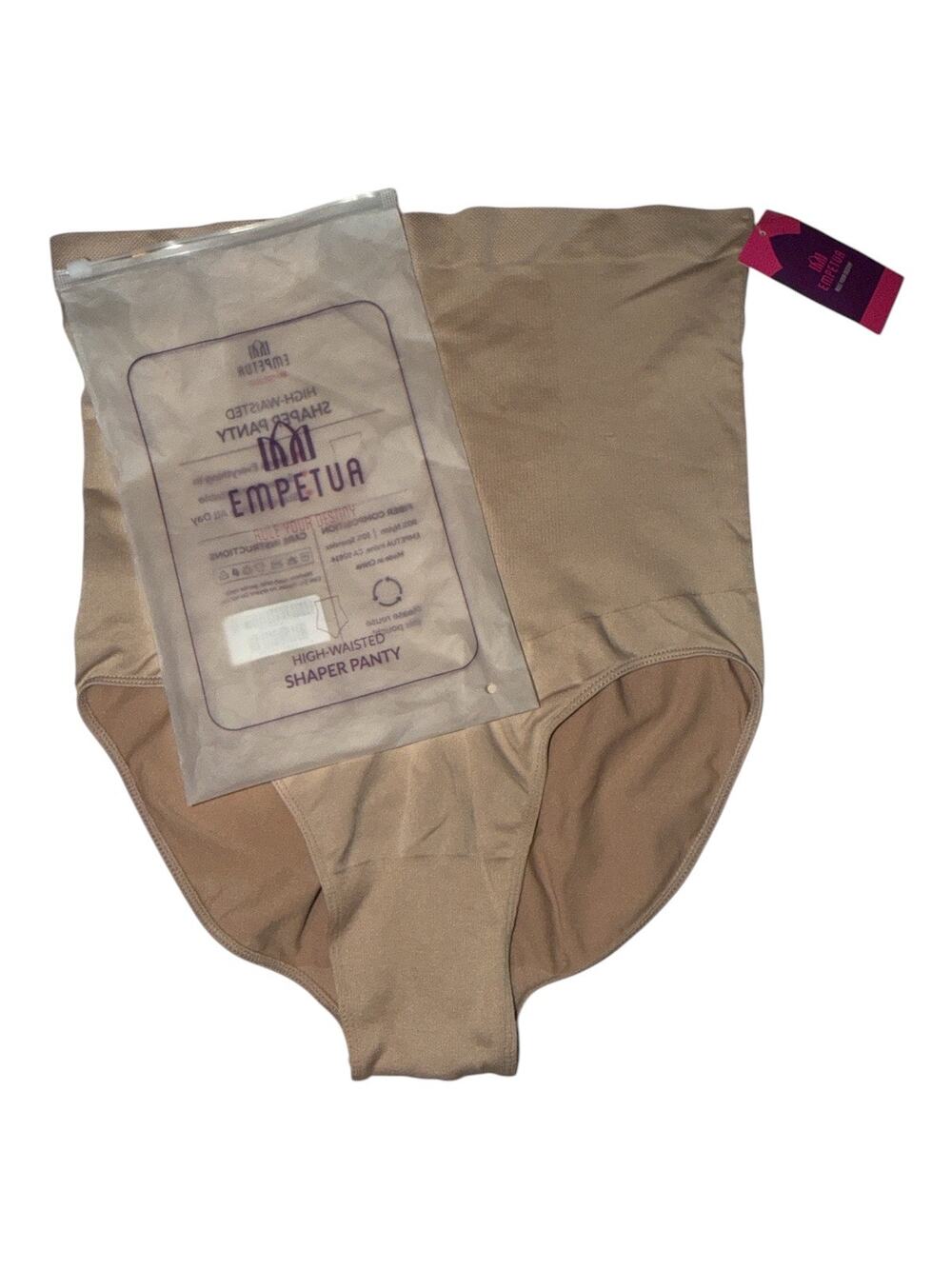 Empetua Women's XXXXL High Waisted Shaper Nude Panty New